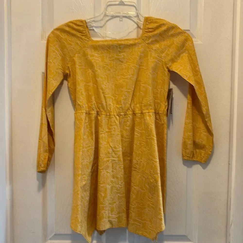 Wrangler Girl's High Low Ruffle Hem Dress, Size Large, NWT